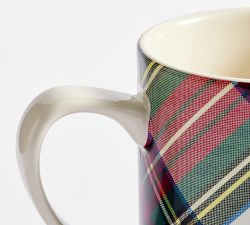 Stewart Plaid Stoneware Mugs - Set of 4