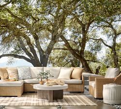 Bridgeport Metal Round Outdoor Side Table (19")