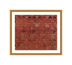 Marsala Textile Framed Print