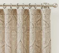 Open Box: Mackenna Paisley Printed Linen Cotton Curtain