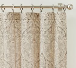 Open Box: Mackenna Paisley Printed Linen Cotton Curtain