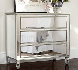 Park 3-Drawer Mirrored Dresser