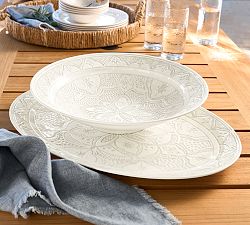 Asfi Outdoor Melamine Serving Bowl &amp; Platter Set