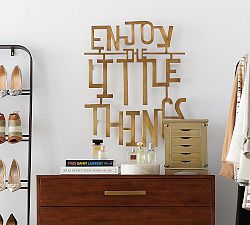 Enjoy The Little Things Aluminum Wall Art