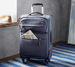 Jasper Blue Canvas Wheeled Luggage