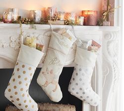 Metallic Dot Stockings