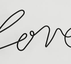 Bronze Script Wall Art - Love