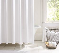Chevron Matelasse Cotton Shower Curtain