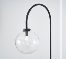 Claremont Glass Globe Floor Lamp (65")