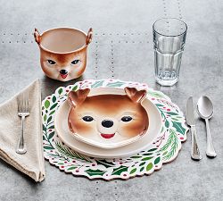 Holiday Wreath Cork Placemats - Set of 4