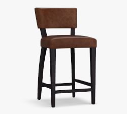 Payson Leather Stool