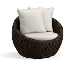 Torrey Wicker Swivel Outdoor Papasan