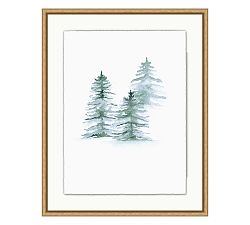 Triplet Of Trees Framed Print