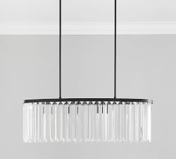 Cora Crystal Oval Chandelier (40")