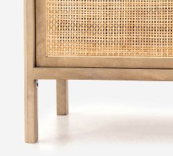 Dolores Cane Cabinet Nightstand (20")