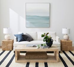 Malibu Square Woven Accent Cube (18")