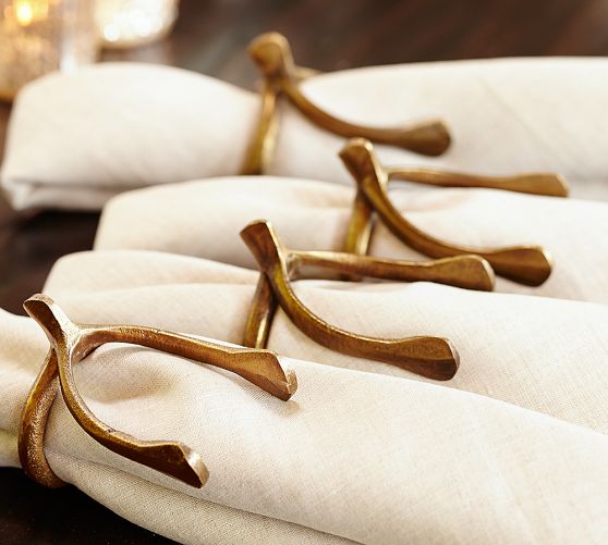 Wishbone Napkin Ring, Set of 4