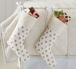 Metallic Dot Stockings