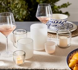 Modern Glass Candle Holders - Coastal
