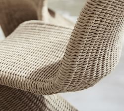 Open Box: Encinitas Wicker Outdoor Dining Chair