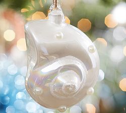 Pearlized White Shell Ornament
