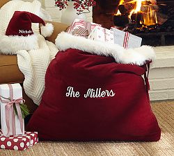 Santa Claus Velvet Hat &amp; Bag