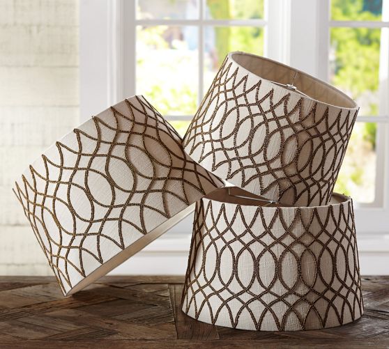 Veronica Beaded Tapered Drum Shade (12"-15'')