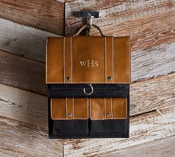 Beckett Leather Travel Hanging Toiletry Case