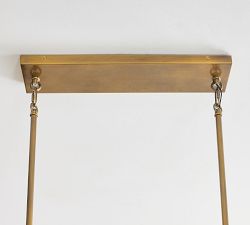 Mallory Crystal Linear Chandelier (40"-55")