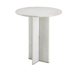 Bolton Round Marble Accent Table (18")