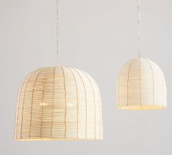 Cambria Rattan Pendant (17"-26")