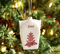 Glass &amp; Resin Take-Out Box Ornament