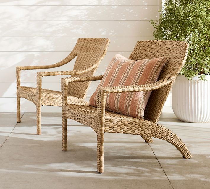 Pottery Barn ポッタリーバーン アームチェア ダークブラウン アメリカ ●E052M728 Pottery Barn Adirondack x Polywood Outdoor Lounge Chair | Pottery Barn