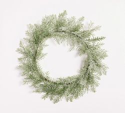 Snowy Wreath Chargers - Set of 4