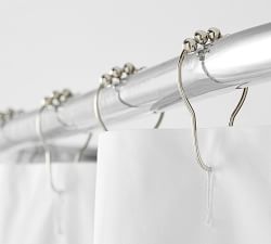  Stainless Steel Shower Curtain Rings - Set of 12