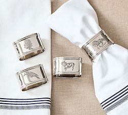 Brandon Maxwell Groveland Icon Napkin Rings -  Mixed Set of 4