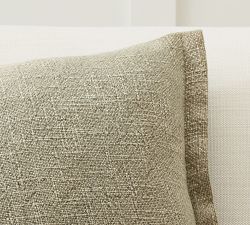 Fold Over Linen Pillow Cover