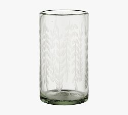 Etched Petals Highball Glasses - Set of 4