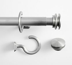 Open Box: Outdoor Curtain Rod &amp; End Cap Finials