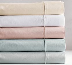PB Organic 350-Thread-Count Sateen Sheet Set