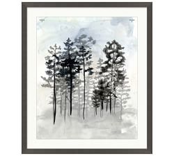 Watercolor Forest Framed Print