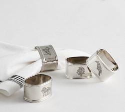 Brandon Maxwell Groveland Icon Napkin Rings -  Mixed Set of 4