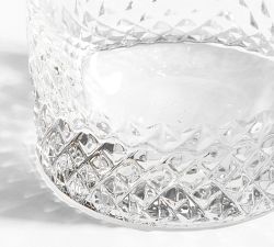 Diamond Cut Cocktail Glasses - Set of 4