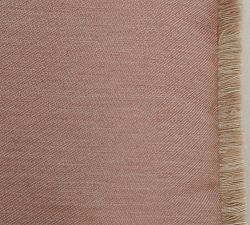 Sunbrella® Salmon Solid Fringe Outdoor Pillow