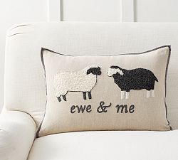 Ewe &amp; Me Sentiment Pillow Cover