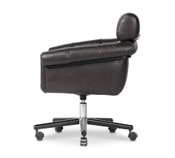 Illiana Leather Swivel Desk Chair - Thumbnail 2