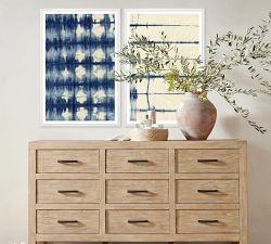 Shibori Blues Framed Print