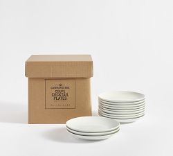 Caterer's Box Coupe Porcelain Cocktail Plates - Set of 12