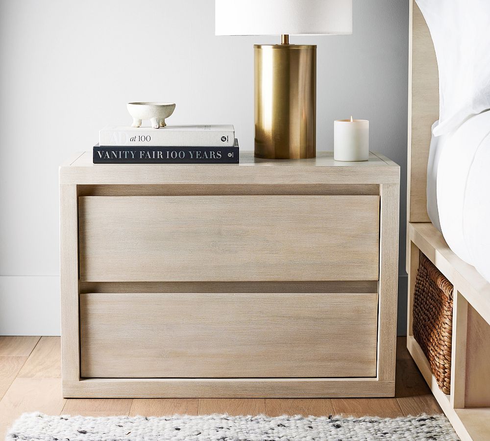 Cayman Wide Nightstand (33") by Pottery Barn