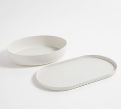 Mason Modern Outdoor Melamine Serving Platter &amp; Bowl Set